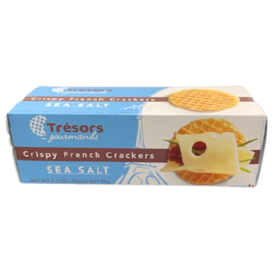 TRESORS: Crispy Sea Salt Crackers, 3.3 OZ