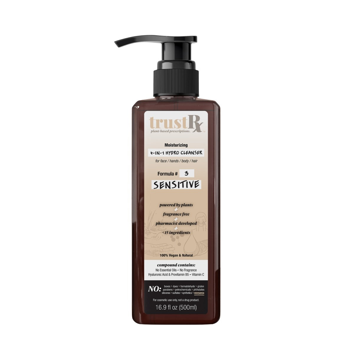 TRUSTRX: Sensitive 4 in 1 Hydro Cleanser, 16.9 fo