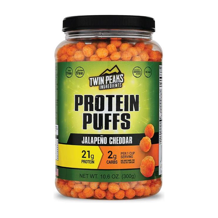 TWIN PEAKS INGREDIENTS: Puff Protein Jalapeno Cheddar, 10.6 oz