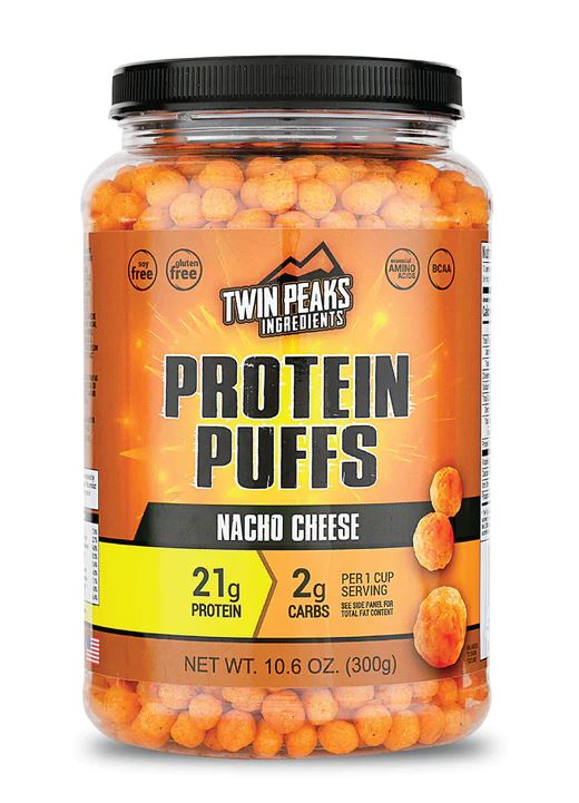TWIN PEAKS INGREDIENTS: Puff Protein Nacho Cheese, 10.6 oz