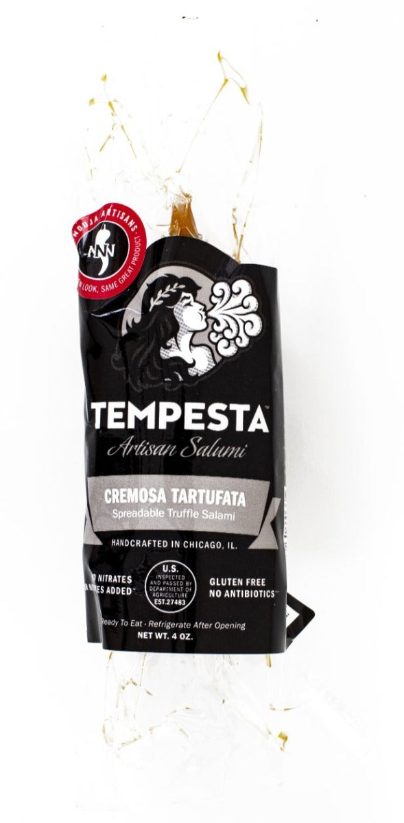 TEMPESTA ARTISAN SALAMI: Cremosa Tartufata Spreadable Truffle Salami, 5.5 oz