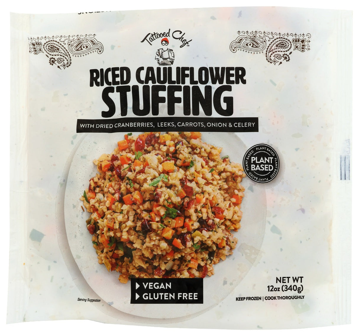 TATTOOED CHEF: Riced Cauliflower Stuffing, 12 oz