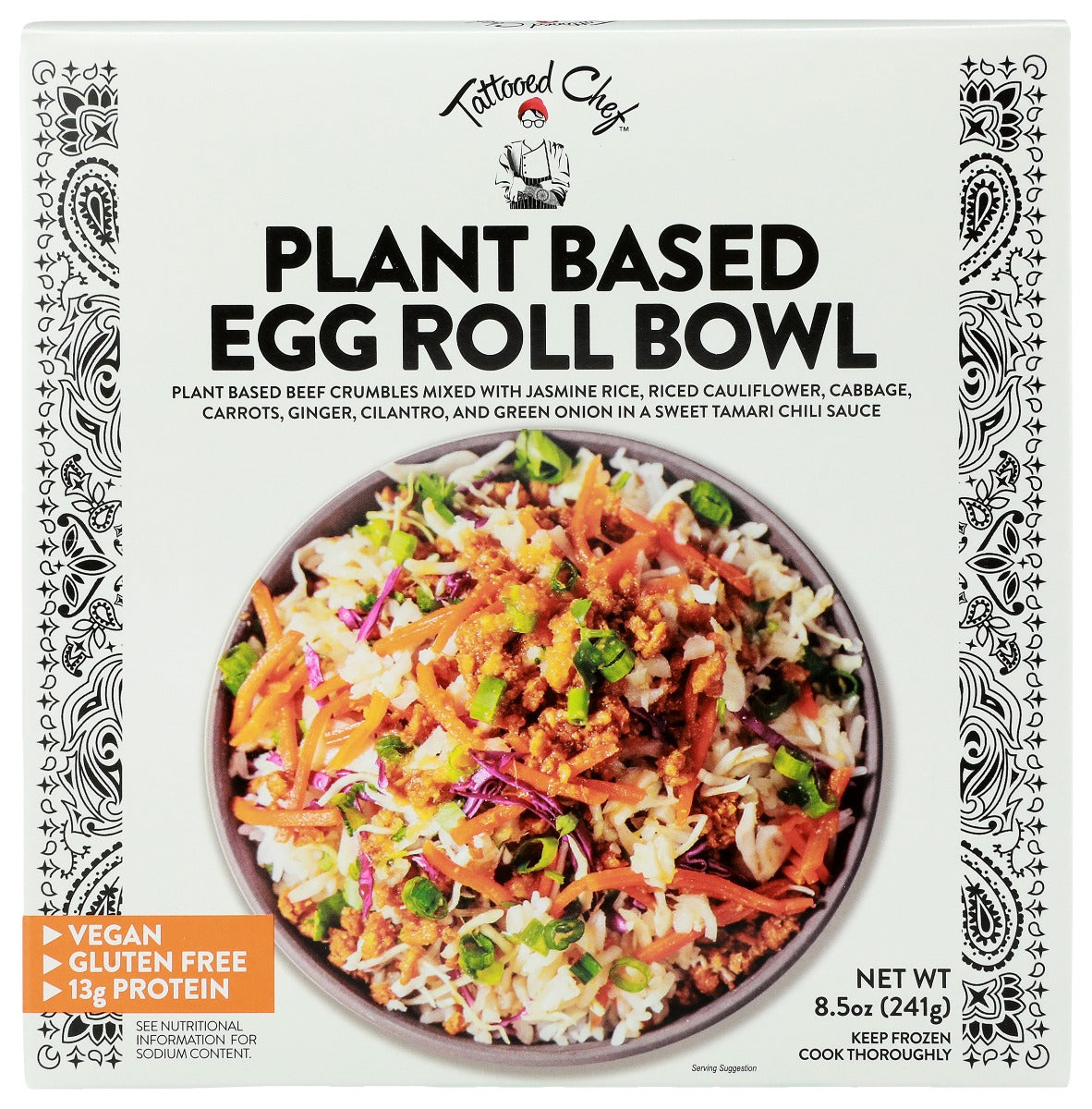 TATTOOED CHEF: Plant Based Egg Roll Bowl, 8.5 oz