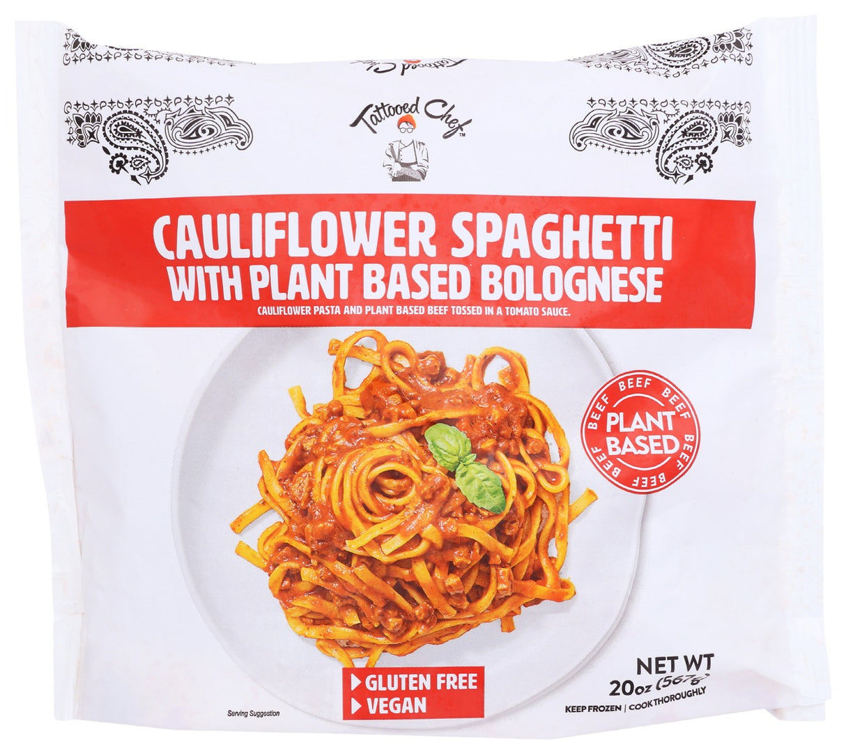 TATTOOED CHEF: Cauliflower Spaghetti With Bolognese, 20 oz
