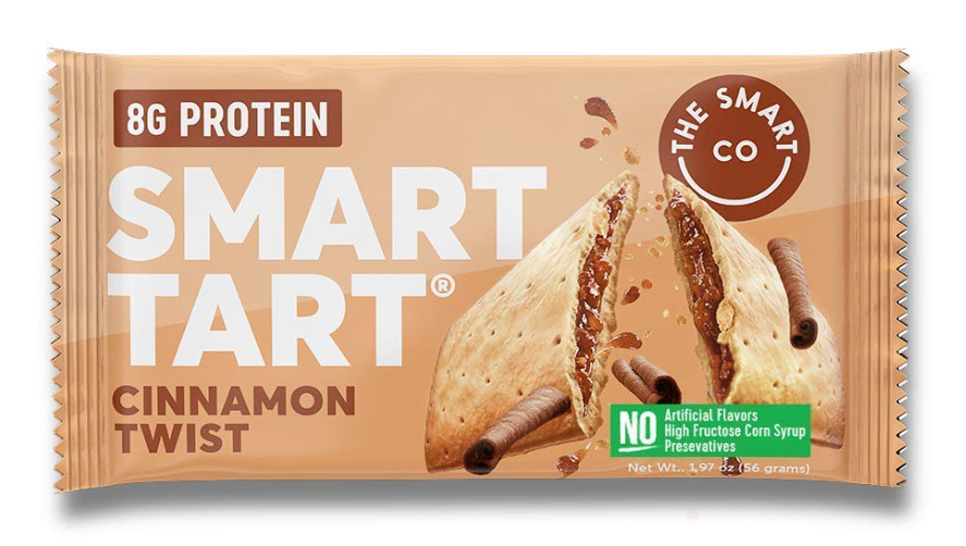 SMART TART: Protein Toaster Pastries Cinnamon Twist, 1.97 oz