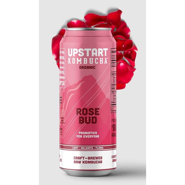 UPSTART KOMBUCHA: Rose Bud Kombucha, 12 oz