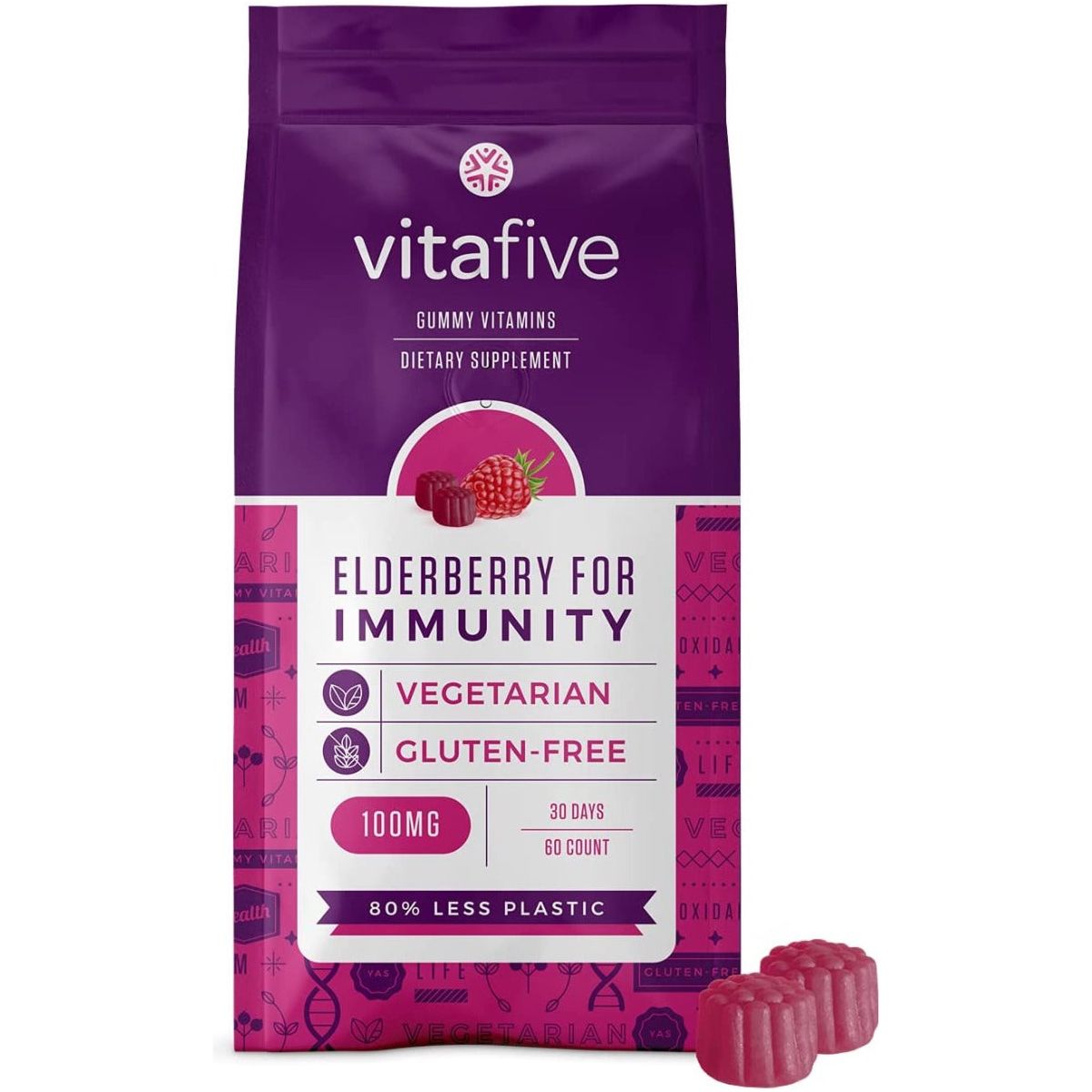 VITAFIVE: Elderberry For Immunity, 60 pc
