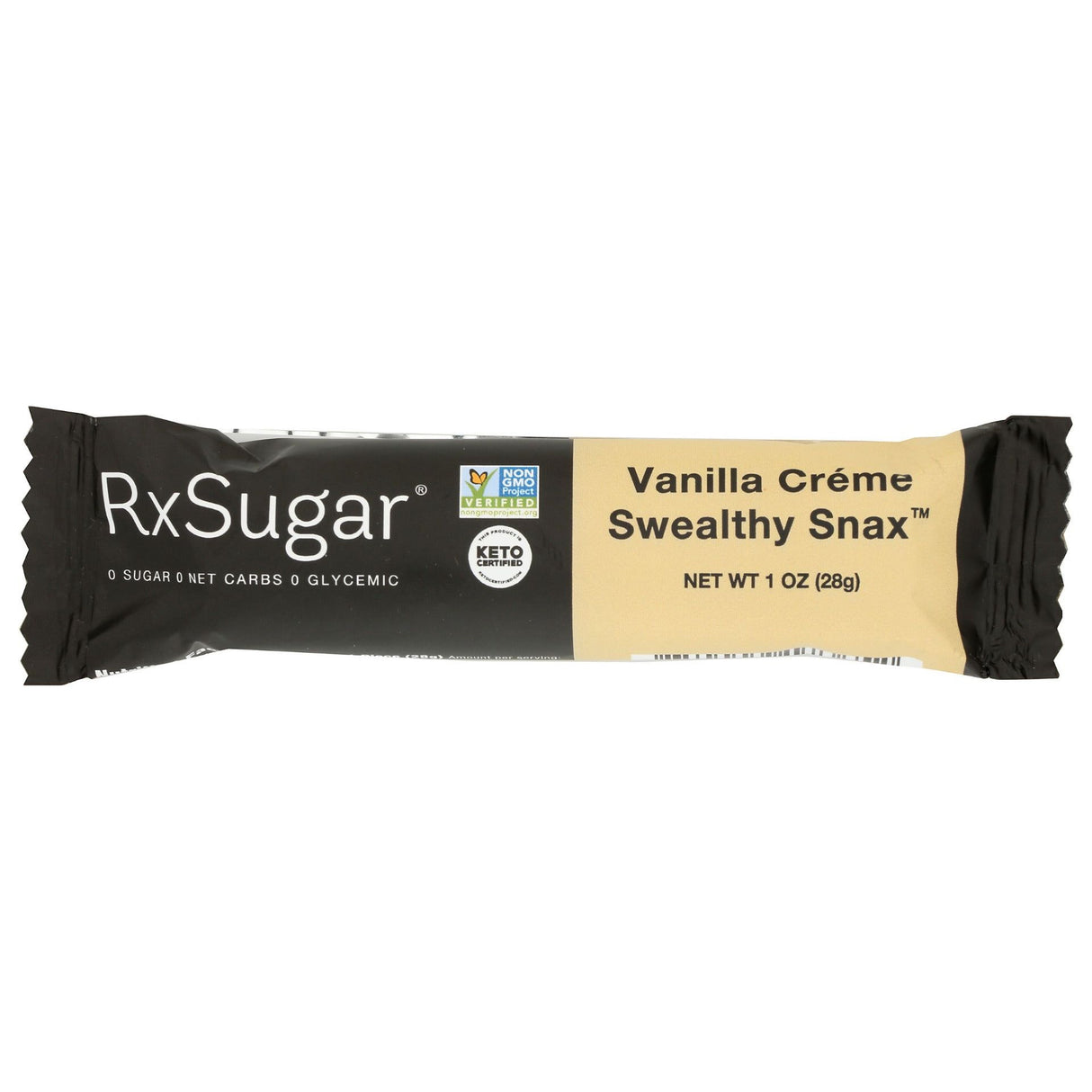 RXSUGAR: Vanilla Creme Swealthy Snax Bar, 1 oz