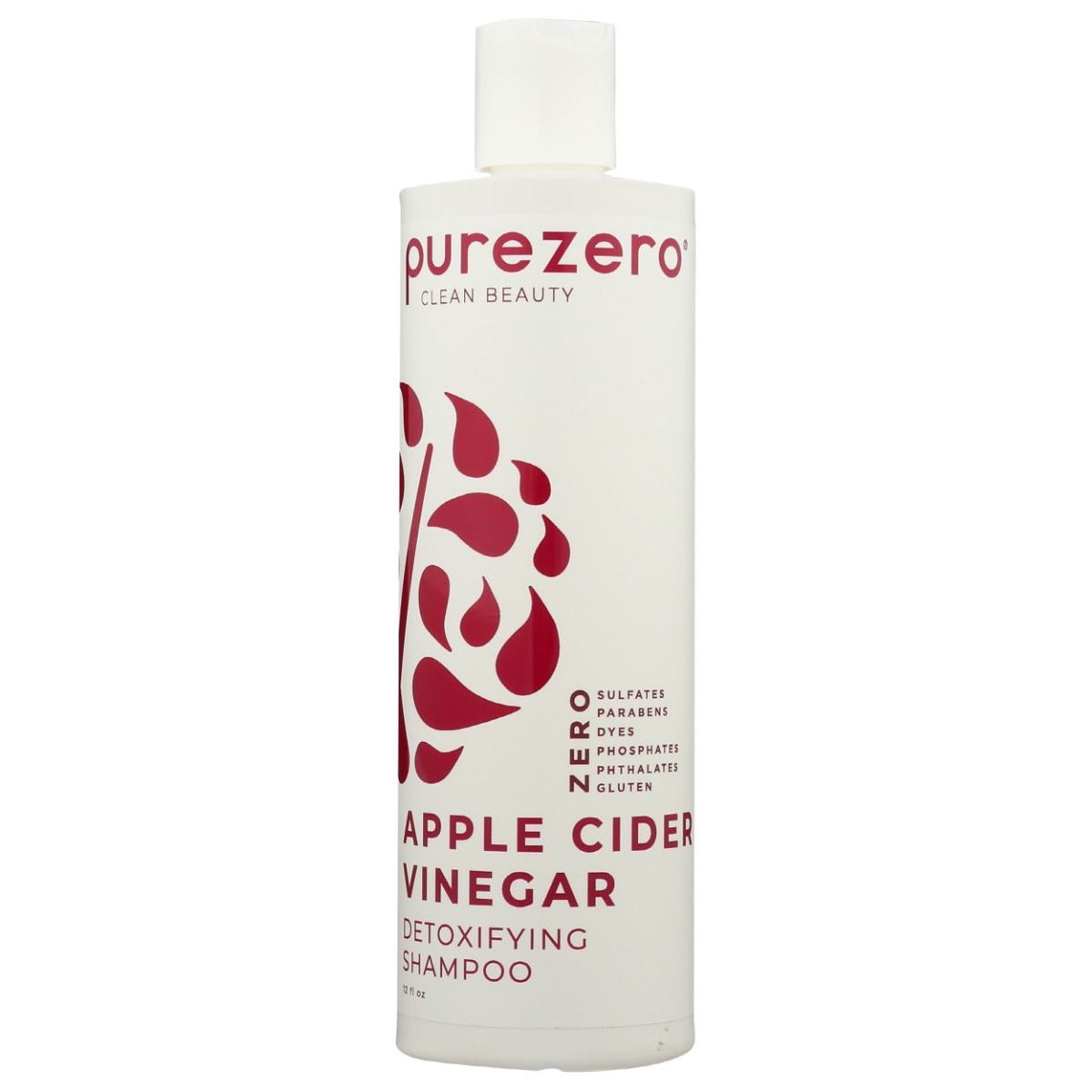 PUREZERO: Apple Cider Vinegar Detoxifying Shampoo, 12 oz