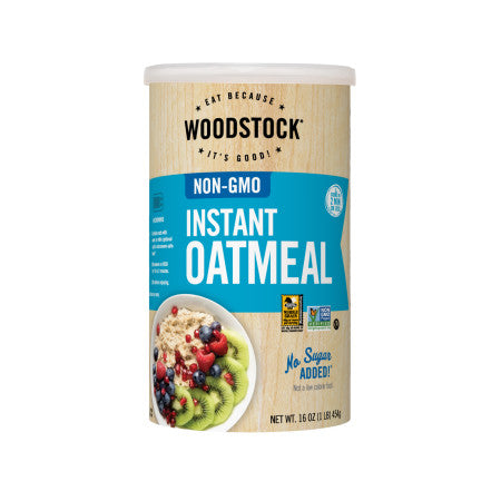 WOODSTOCK: Non GMO Instant Oatmeal, 16 oz