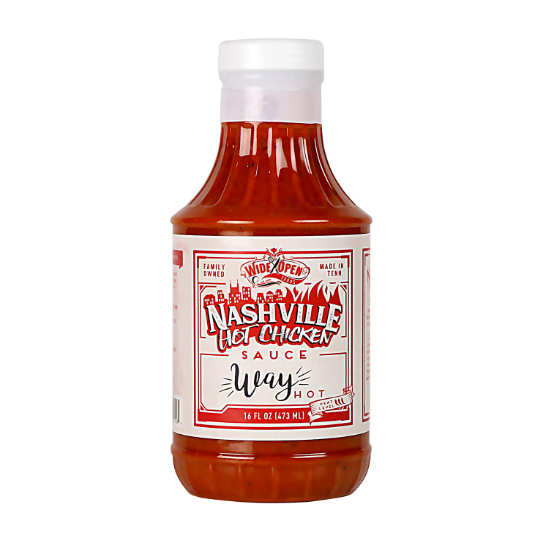 WIDE OPEN: Nashville Hot Chicken Sauce Way Hot, 16 fo