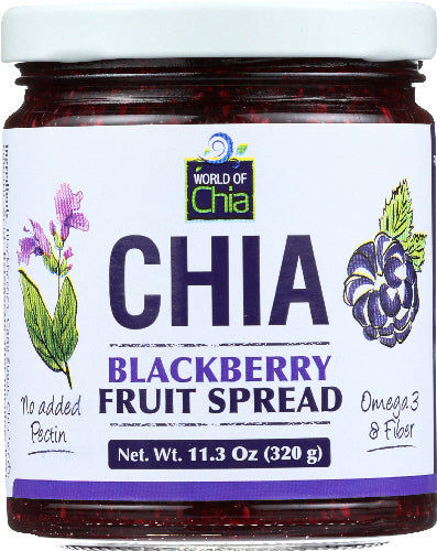 WORLD OF CHIA: Blackberry Chia Spread, 11.3 oz