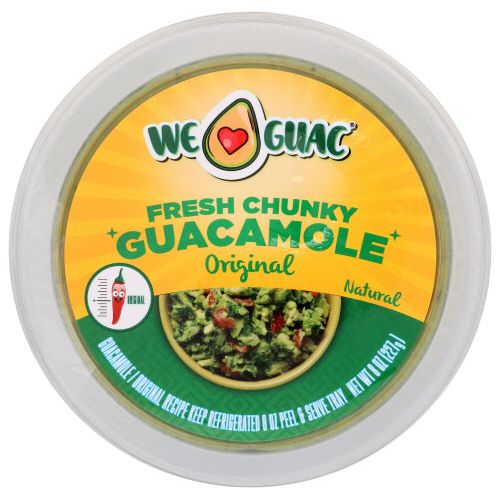 WE GUAC: Fresh Chunky Guacamole Original, 8 oz