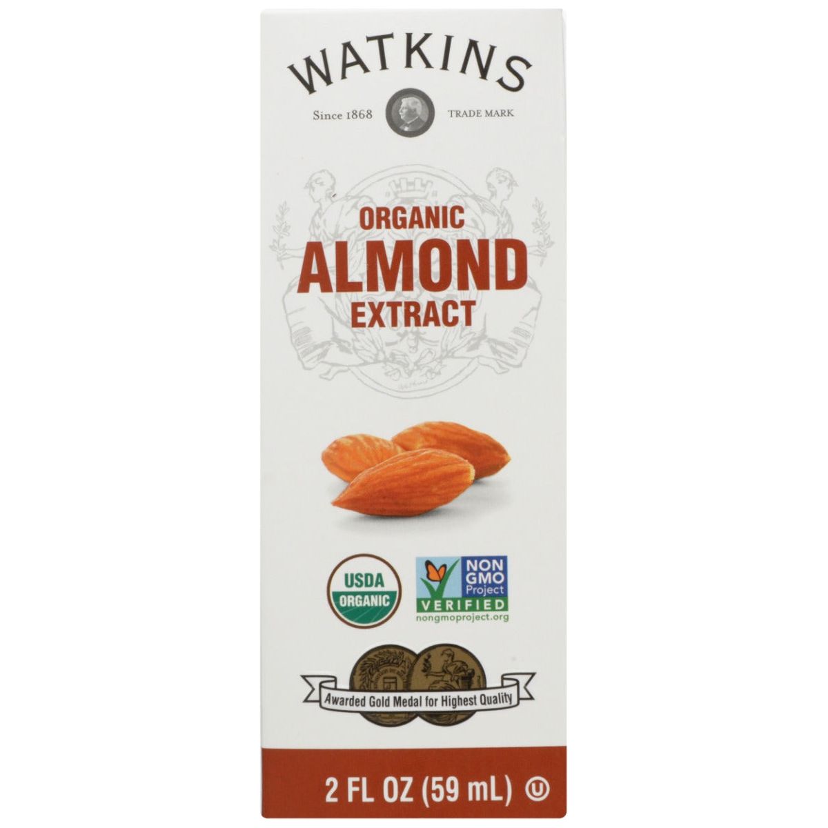 WATKINS: Organic Pure Almond Extract, 2 fo