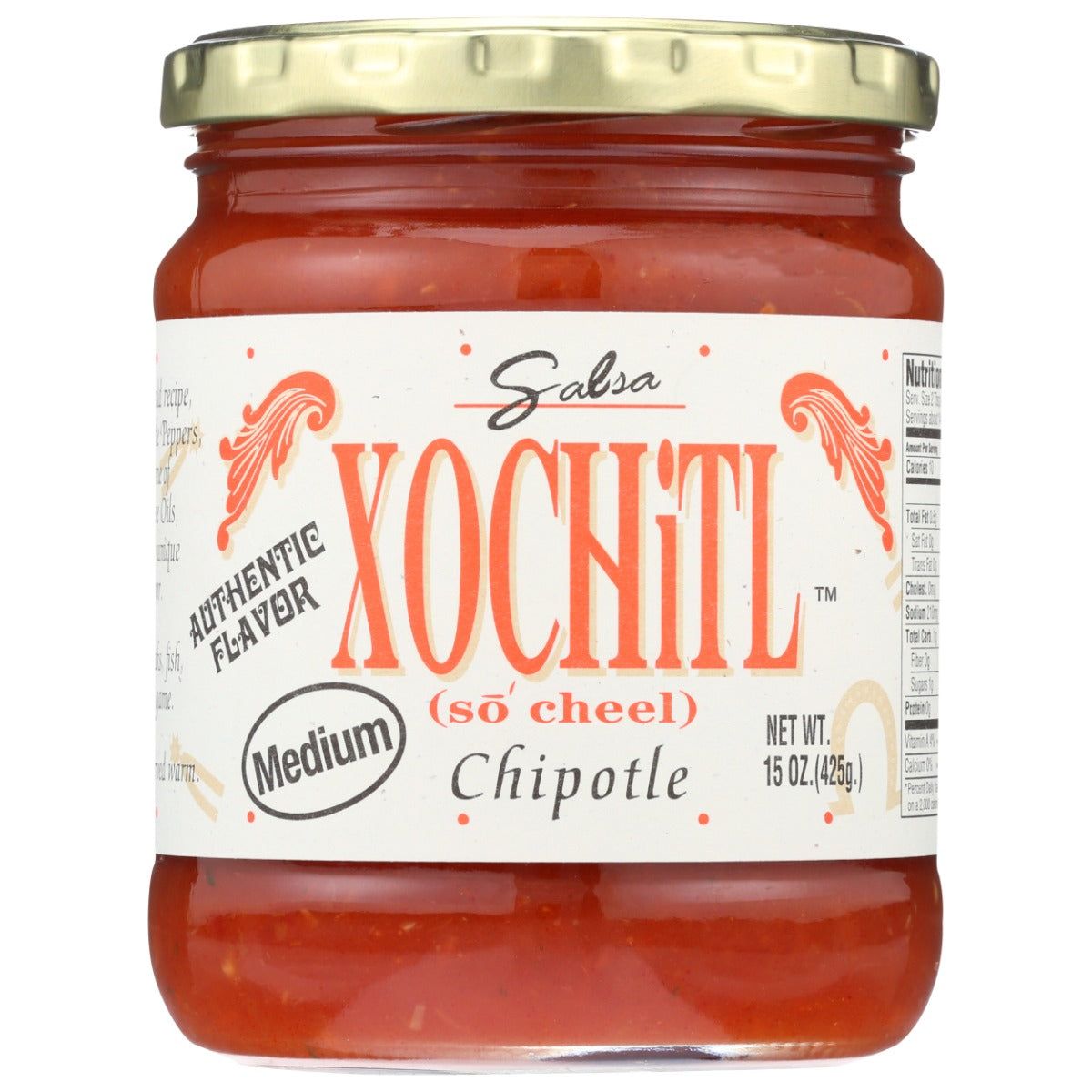 XOCHITL: Chipotle Salsa Medium, 15 oz