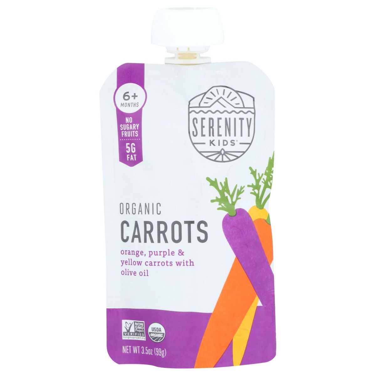 SERENITY KIDS: Organic Carrot With Organic Olive Oil, 3.5 oz