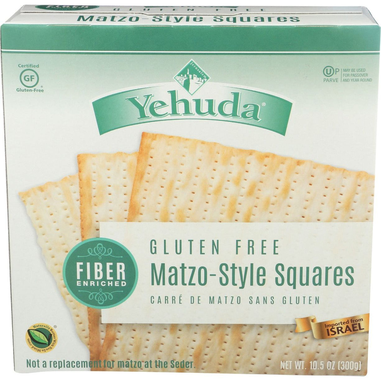 YEHUDA: Fiber Enriched Matzo Style Squares, 10.5 oz