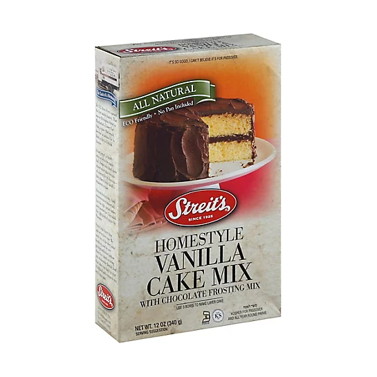 STREITS: Yellow Cake Mix With Chocolate Frosting, 12 oz