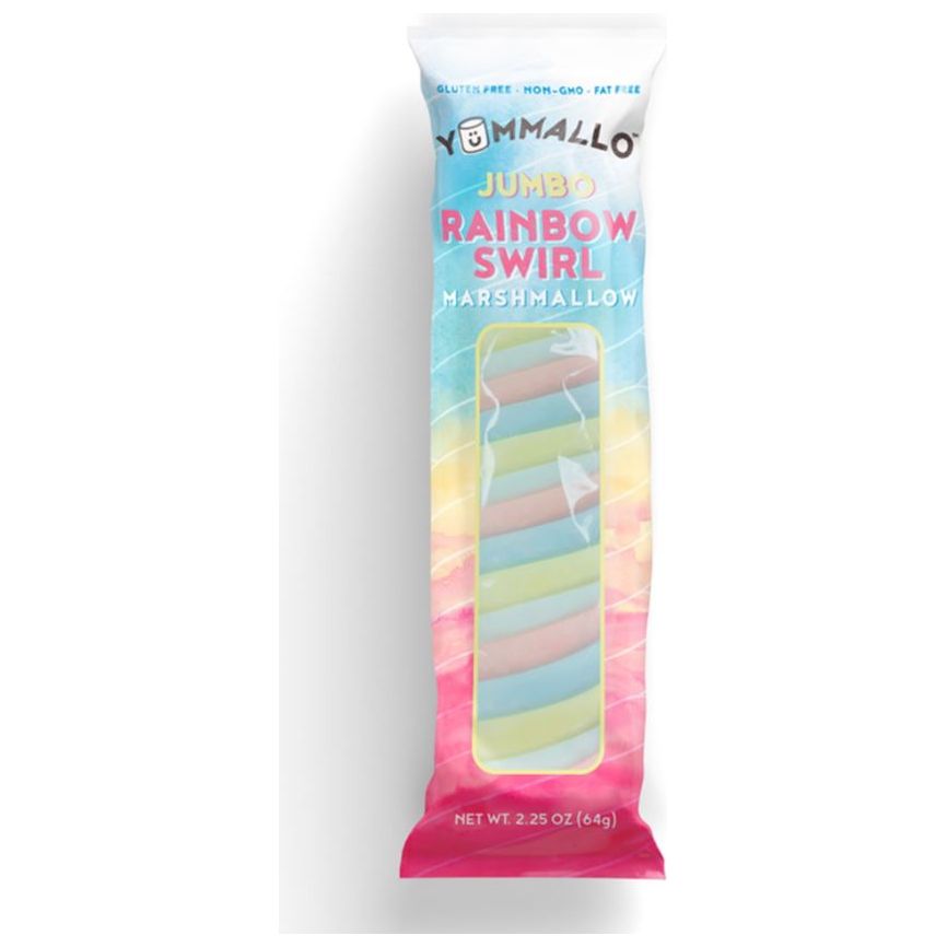 YUMMALLO:  Rainbow Jumbo Swirl Marshmallow, 2 oz