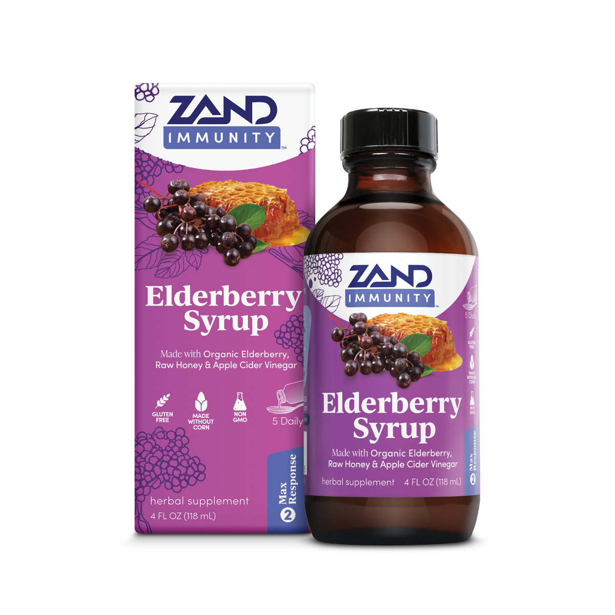 ZAND: Immunity Syrup Elderberry, 4 oz